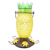 Perky-Pet Hummingbird 28 oz Glass/Plastic Pineapple Nectar Bird Feeder 5 ports, Pack of 2