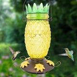 Perky-Pet Hummingbird 28 oz Glass/Plastic Pineapple Nectar Bird Feeder 5 ports, Pack of 2