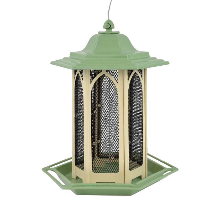 Perky-Pet Wild Bird and Finch 3.5 lb Metal/Plastic Gazebo Bird Feeder, Pack of 2
