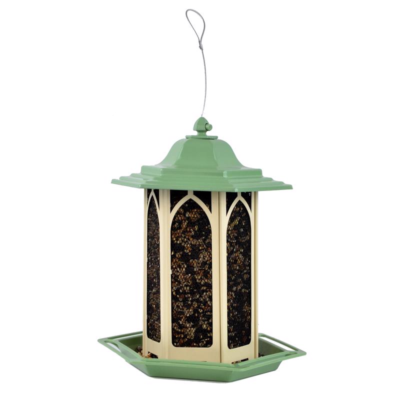 Perky-Pet Wild Bird and Finch 3.5 lb Metal/Plastic Gazebo Bird Feeder, Pack of 2