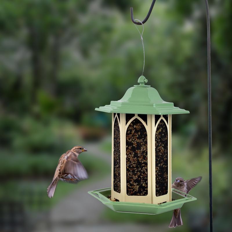 Perky-Pet Wild Bird and Finch 3.5 lb Metal/Plastic Gazebo Bird Feeder, Pack of 2