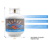 Flame King 20 lb Steel Type 1 Empty LP Tank