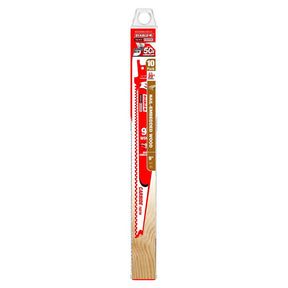 Diablo Demo Demon DS0906CWS10 Reciprocating Saw Blade, Applicable Materials: Clean Wood, 1 in W, 9 in L, 5, 7 TPI, 10/PK
