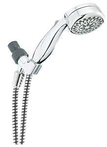 Delta 75701C Hand Shower, 1/2 in Connection, 1.75 gpm, 7-Spray Function, Chrome, 60 in L Hose