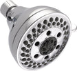 Delta 75569C Shower Head, 1.75 gpm, 1/2 in Connection, IPS, 5-Spray Function, Plastic, Chrome, 4-5/32 in Dia