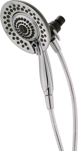 Delta 75583CSN Shower, Round, 1/2 in Connection, IPS, 1.75 gpm, 5-Spray Function, Plastic, Brushed Nickel, 72 in L Hose