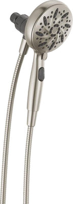 Delta SureDock 75689SN Magnetic Hand Shower, 1/2 in Connection, 1.75 gpm, 6-Spray Function, Satin Nickel, 72 in L Hose