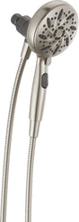 Delta SureDock 75689SN Magnetic Hand Shower, 1/2 in Connection, 1.75 gpm, 6-Spray Function, Satin Nickel, 72 in L Hose