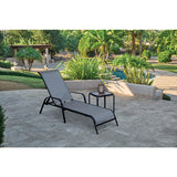Living Accents Roscoe Black Square Glass Slat Top Side Table, Pack of 6