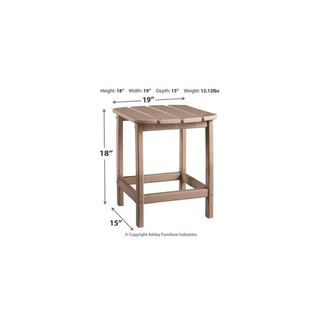 Signature Design by Ashley Sundown Treasure Brown Rectangular Plastic Contemporary End Table