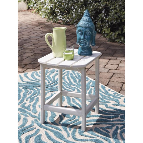 Signature Design by Ashley Sundown Treasure White Rectangular Plastic Contemporary End Table