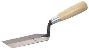 Marshalltown 58 Margin Trowel, 8 in L Blade, 2 in W Blade, HCS Blade, Wood Handle