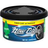 Little Trees Fiber Can New Car Scent Car Air Freshener Solid, Pack of 4