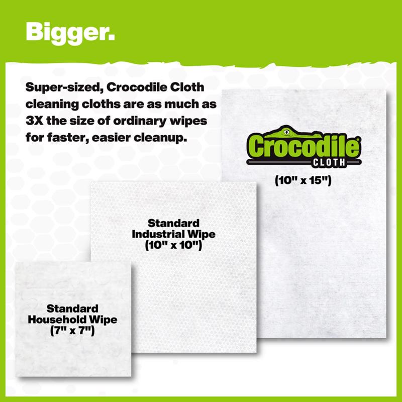 Crocodile Cloth Grill Wipes 80 wipes 3.5 in. H X 15 in. L X 10 in. W 1 pk