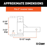 CURT 5000 lb. cap. 1 in. Ball Mount