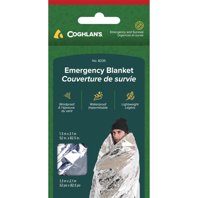 Coghlan's Silver Survival Blanket 6.000 in. H X 52-1/2 in. W X 82-1/2 in. L 1 pk
