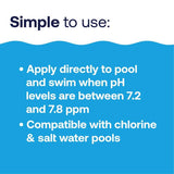 HTH Pool Care Granule pH Plus 4 lb, Pack of 4