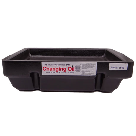 Midwest Can Black 5 in. H Polyethylene 9 qt Drain Pan