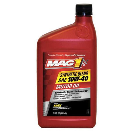 Mag1 10W-40 Gasoline Synthetic Blend Motor Oil 1 qt 1 pk, Pack of 6