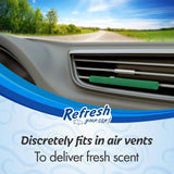 Refresh Your Car! Fresh Clover Scent Car Vent Clip Solid 6 pk