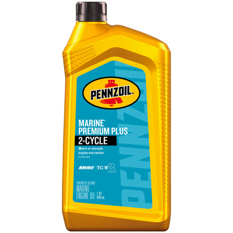 Pennzoil Marine TC-W3 2-Cycle Synthetic Blend Engine Oil 1 qt 1 pk, Pack of 6