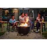 TIKI Blue Glass 68 in. Carnival Garden Torch 1 pc