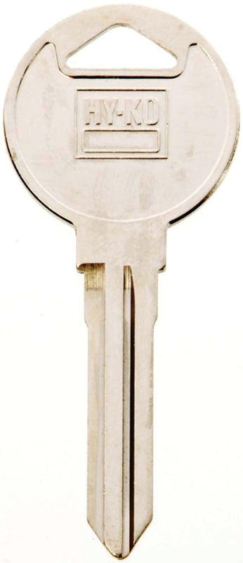 Hy-Ko 11010MZ16 Automotive Key Blank, Brass, Nickel, For: Mazda Vehicle Locks, MZ16 Key Number, Pack of 10