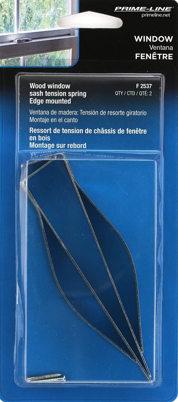 Prime-Line F 2537 Window Sash Spring, Upper or Lower Corner Mounting, Steel, Zinc