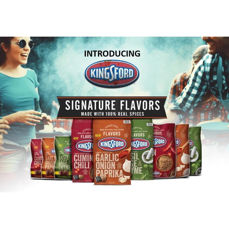 Kingsford Signature Flavors All Natural Basil Sage Thyme Charcoal Briquettes 2 lb