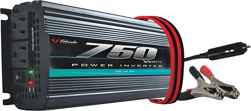 Schumacher PI-750 Power Inverter, 10/15 VDC Input, 110/128 V Output