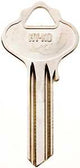 Hy-Ko 11010IN35 Key Blank, Brass, Nickel, For: ILCO Cabinet, House Locks and Padlocks, IN35 Key Number, Pack of 10