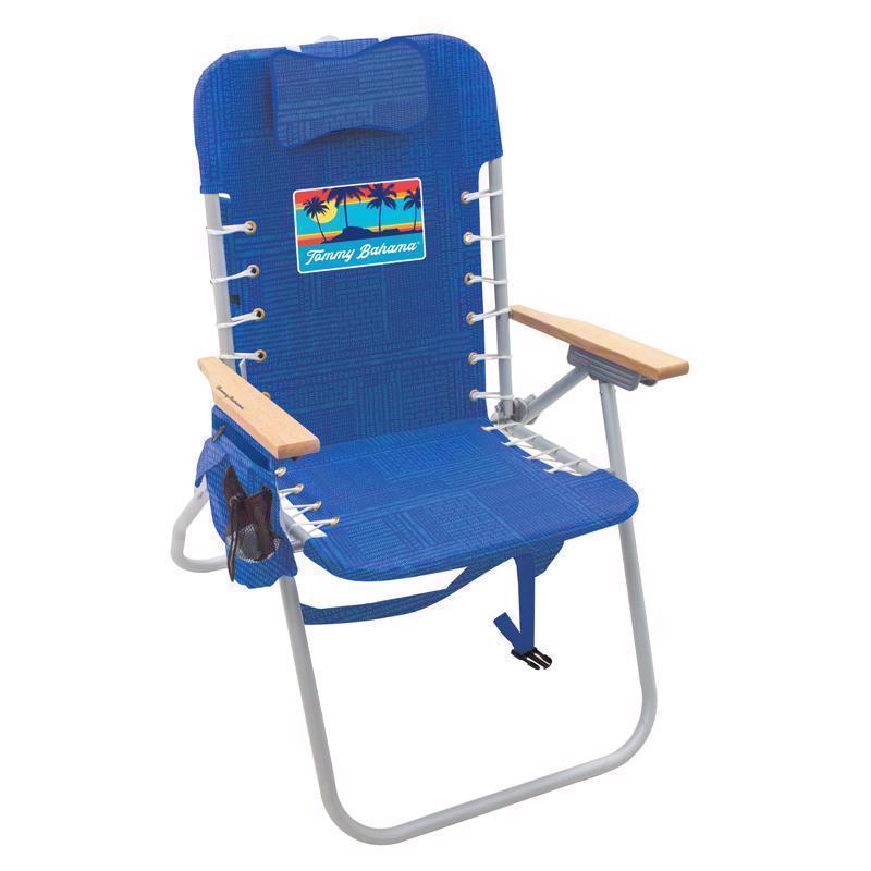 Tommy Bahama 4-Position Multicolored Beach Backpack Chair, Pack of 4