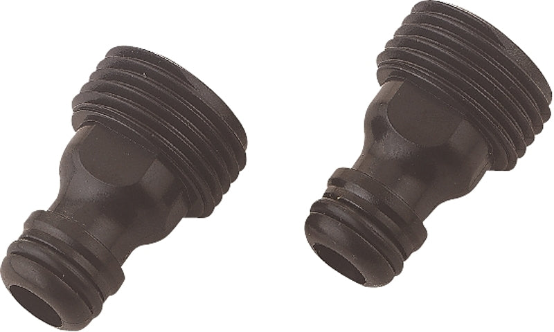 Landscapers Select GC545-2 Tap Adapter, Male Threaded, Plastic, Black, For: Quick Connector