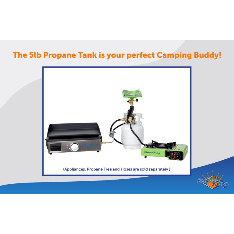 Flame King 5 lb Steel Empty LP Tank