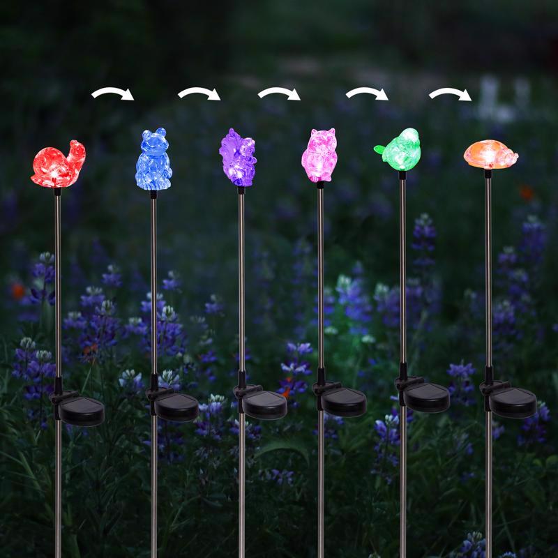 Alpine Acrylic/Metal Garden Friends Solar Garden Stake (Pack of 20) - Thumbnail 2