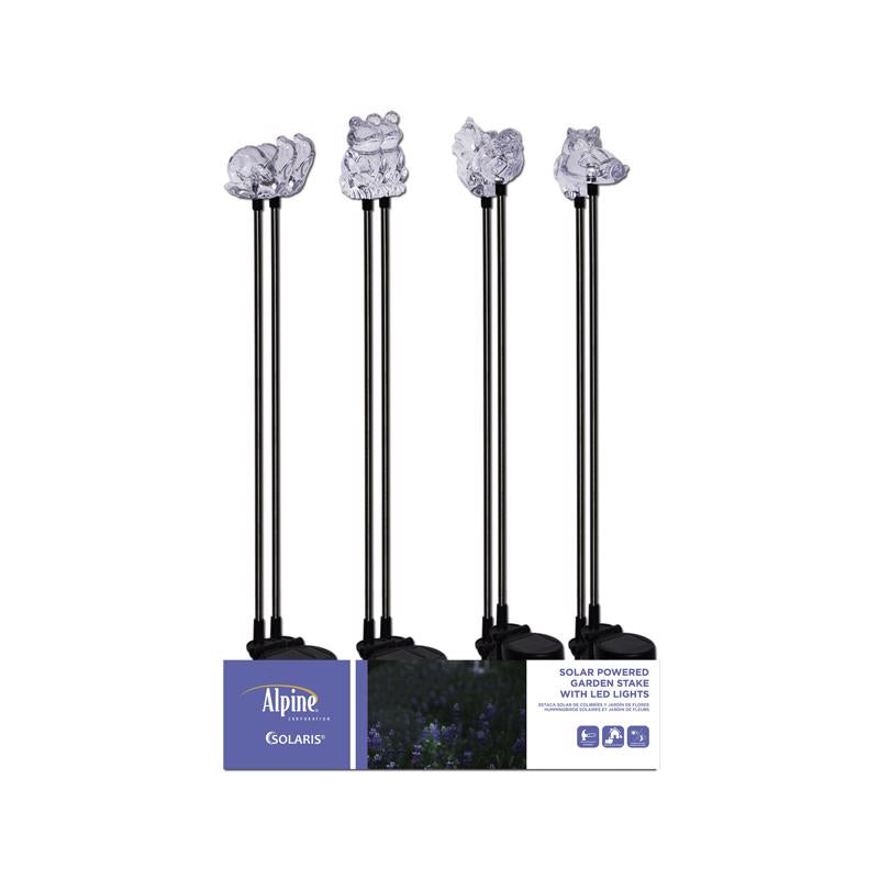 Alpine Acrylic/Metal Garden Friends Solar Garden Stake (Pack of 20) - Thumbnail 5
