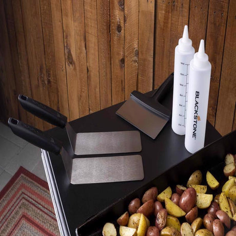 Blackstone Stainless Steel Silver Griddle Tool Set 5 pc, Pack of 4