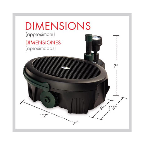 Pennington Aquagarden 1 ft. 0.4 HP 190 gph 120 V Pond Pump Kit