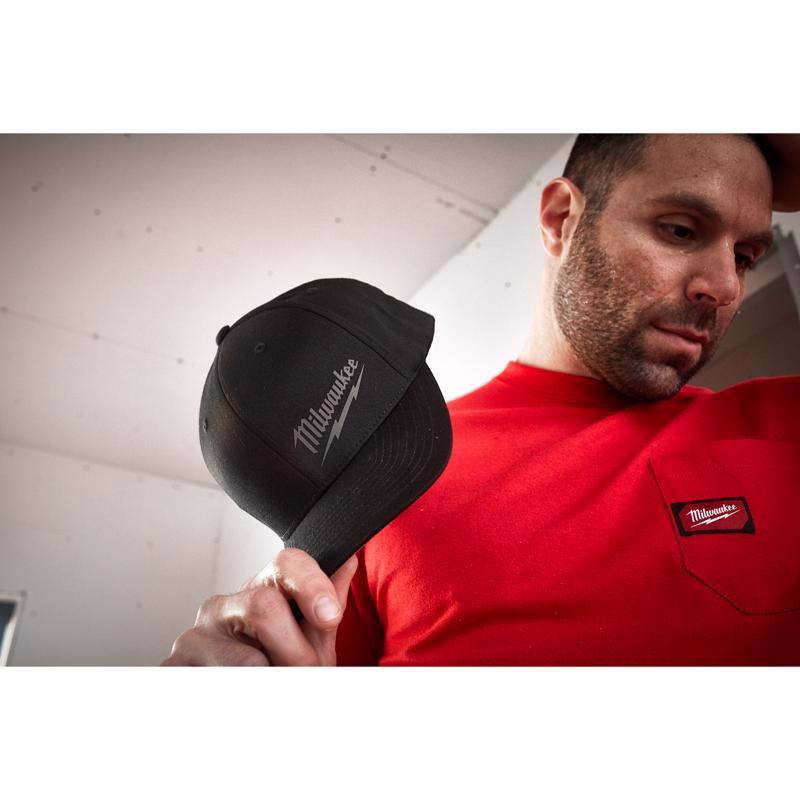 Milwaukee FlexFit Fitted Hat Black S/M