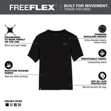 Milwaukee L Short Sleeve Men's Crew Neck Black Hybrid Work Tee Shirt