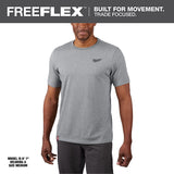 Milwaukee M Short Sleeve Men's Crew Neck Gray Hybrid Work Tee Shirt