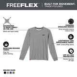 Milwaukee XL Long Sleeve Men's Crew Neck Gray Hybrid Work Tee Shirt