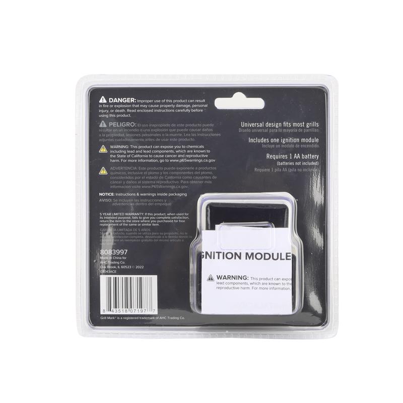 Grill Mark Steel Electric Ignition Kit For Universal