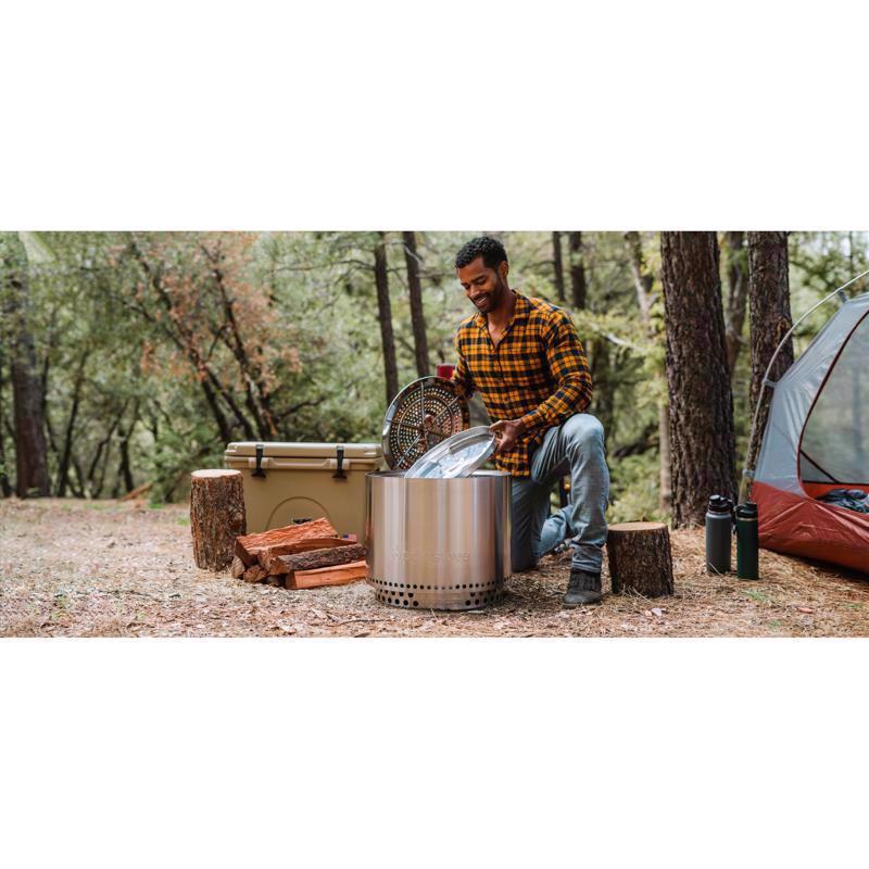 Solo Stove Bonfire 2.0 19.5 in. W Stainless Steel Round Multi-Fuel Fire Pit with Stand