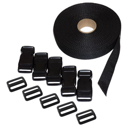 Bulk-Strap 1 in. W X 51 ft. L Black Strap 167 lb 1 pk, Pack of 10