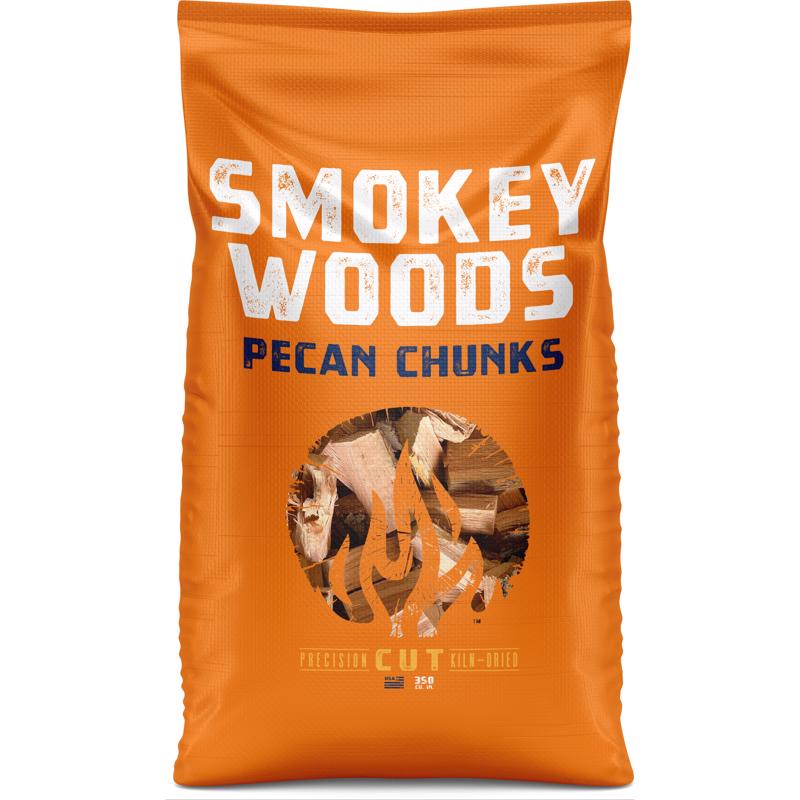 Smokey Woods All Natural Pecan Wood Smoking Chunks 350 cu in