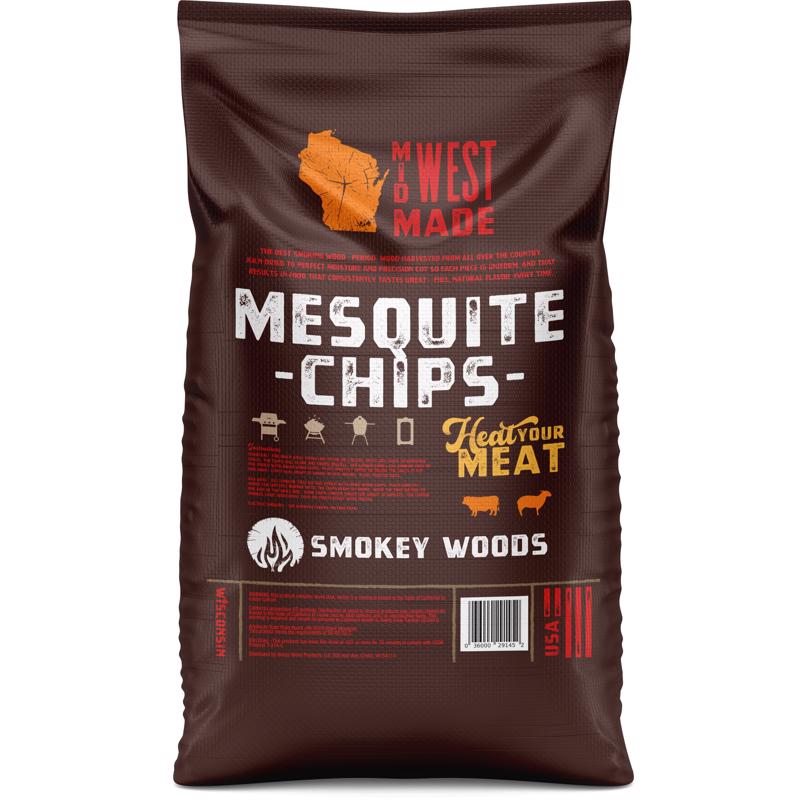 Smokey Woods All Natural Mesquite Wood Smoking Chips 192 cu in