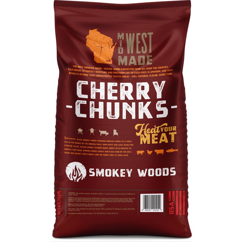 Smokey Woods All Natural Cherry Wood Smoking Chunks 350 cu in