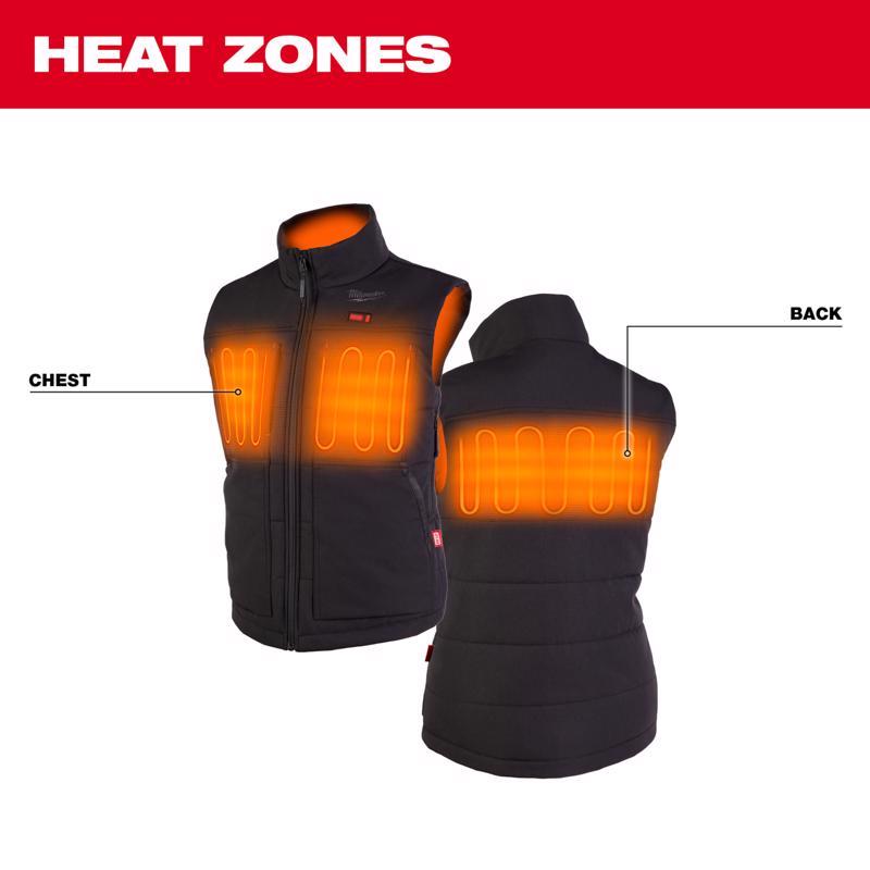 Milwaukee M12 Axis L Sleeveless Women's Full-Zip Heated Vest Black
