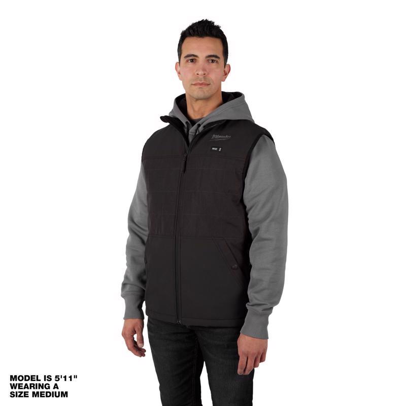 Milwaukee M12 Axis XXXL Sleeveless Men's Full-Zip Heated Vest Black